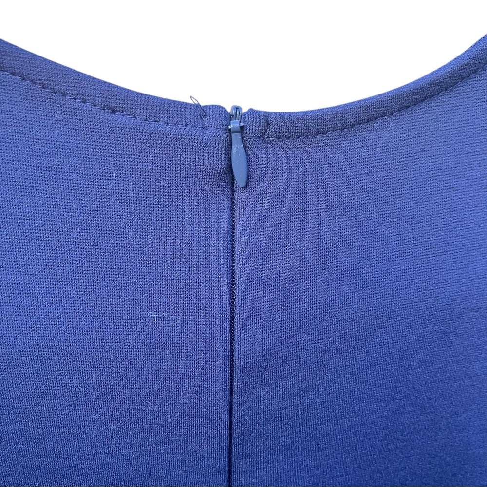 Lulu’s Womens Chic Indigo Navy Cap Sleeve Mini Dress, Size Med Officecore Casual - Picture 6 of 6